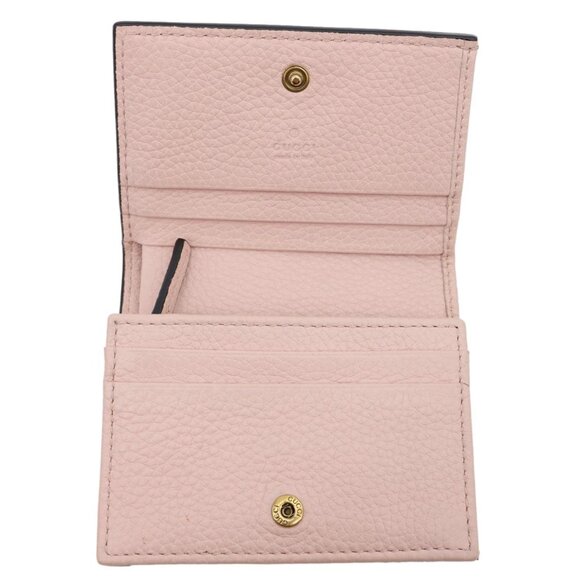 Gucci Cellarius Blind for Love Animalier Leather Card Case Pink 460185 - Picture 11 of 14